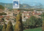 31906- DEJ TOWN PANORAMA, MAXIMUM CARD, 1982, ROMANIA - Maximumkaarten