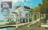 31912- CONSTANTA CASINO, SEA FRONT PROMENADE, FISHERMEN'S MONUMENT, MAXIMUM CARD, 1971, ROMANIA - Maximum Cards & Covers