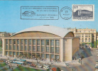 31916- BUCHAREST PALACE HALL, CONCERT HALL, BUSS, CAR, MAXIMUM CARD, 1980, ROMANIA - Maximumkarten (MC)