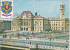 31917- ORADEA TOWN HALL, BRIDGE, SQUARE, CAR, MAXIMUM CARD, 1980, ROMANIA - Cartes-maximum (CM)