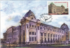 31924- BUCHAREST POSTAL PALACE, NATINAL HISTORY MUSEUM, MAXIMUM CARD, OBLIT FDC, 2001, ROMANIA - Maximumkarten (MC)