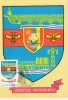 31939- MEHEDINTI COUNTY COAT OF ARMS, HONEYBEE, WATER POWER PLANT, BRIDGE, MAXIMUM CARD, 1979, ROMANIA - Cartes-maximum (CM)