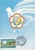 31955- PEACE, DOVE, EARTH, MAXIMUM CARD, 1989, ROMANIA - Cartes-maximum (CM)