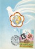 31956- PEACE, DOVE, EARTH, LONDON PHILATELIC EXHIBITION, MAXIMUM CARD, OBLIT FDC, 1990, ROMANIA - Maximum Cards & Covers