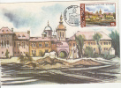 32057- BUCHAREST MIHAI VODA MONASTERY, ARCHITECTURE, MAXIMUM CARD, OBLIT FDC, 1993, ROMANIA - Abbayes & Monastères
