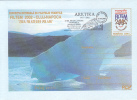 32073- FIRST REACH OF THE NORTH POLE, ARCTIC EXPEDITION, COVER STATIONERY, 2002, ROMANIA - Expediciones árticas