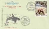 32084- BROWN BEAR, PENGUIN, REINDEER, KILLER WHALE, ORCA, ARCTIC WILDLIFE, SPECIAL COVER, 1993, ROMANIA - Arctic Wildlife