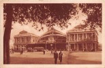 02875 "ROMA - LA STAZIONE TERMINI"  ANIMATA, TRAMWAY. 1934 CART.  NON SPED. - Stazione Termini