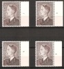 De Bast Nr. 879P  4 Plaatnummers  MNH **  ZELDZAAM Geheel ! LUXE ! - ....-1960