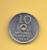 U.K. REINO UNIDO - NATIONAL TRANSPORT TOKEN - Aussenhandelswährungen, Testprägungen, Gegenstempel U.a.