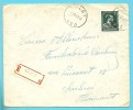 724T (-10%) Op Brief Aangetekend Met Stempel AALST 2D - 1946 -10 %