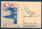 1939 , LA CORUÑA , TARJETA POSTAL CIRCULADA ENTRE SANTIAGO Y BARCELONA, MARCA DE CENSURA MILITAR. - Storia Postale