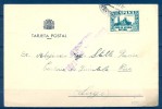 1937 , GUERRA CIVIL , TARJETA POSTAL CIRCULADA ENTRE VALLADOLID Y QUINTELA EN LUGO, CENSURA MILITAR DE VALLADOLID - Storia Postale