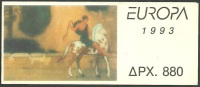 GREECE 1993 EUROPA CONTEMPORARY ART PAINTINGS BOOKLET MNH - Neufs