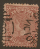 VICTORIA 1873 9d Brown/pink QV SG 173 U #QJ623 - Oblitérés