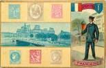 Themes Div -ref K528- La Poste Francaise  - Carte Bon Etat - - Timbres (représentations)