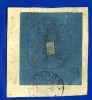 RARISSIMO - TASSA SIGILLO - ONE POUND - CON INTERSEZIONE IN LAMINA IMPRESSA - FRAMMENTO DI DOCUMENTO STORICO - LONDON 56 - Strafportzegels