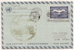 UNITED NATIONS - ONU - 1967 FIRST TWA FLIGHT AEROGRAMME  From NEW YORK To NAIROBI - KENYA On ENTIRE CACHETED OVER - Airmail