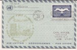 UNITED NATIONS - ONU - 1967 FIRST TWA FLIGHT AEROGRAMME  From NEW YORK To ENTEBBE - UGANDA On ENTIRE CACHETED OVER - Airmail