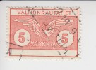 Finland Spoorwegzegel Cataloog Hellman-Sarinen Nationale Spoorwegmaatschappij 65 Gestempeld - Paquetes Postales