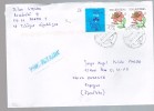 CZECH REPUBLIC LETTRE 2014 PRAHA  TO SPAIN PRIORIARIE FLOWERS  LILY FLOWER - Cartas & Documentos