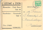 1941  Firmabk Van ZIERIKZEE Naar Kapelle-Biezelinge - Lettres & Documents