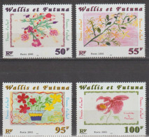 WALLIS Et FUTUNA : Dessins D'enfants - Fleurs - Enfance - Jeunesse - - Neufs