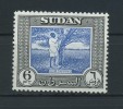 SUDAN    1951     6p  Blue And  Black     MH - Soudan (...-1951)