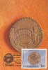 32194- ROMAN COIN, ARCHAEOLOGY, MAXIMUM CARD, 1989, ROMANIA - Archaeology