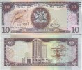 TRINIDAD & TOBAGO  10 Dollars  P57a ( Added Features For Blinds )  Dated 2006 "Cocrico Bird + Central Bank At Back" - Trinidad Y Tobago