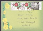 Poland Włocławek 2013 Cover Brief AUBAGNE France 2x Roses & Tiger Tigre Stamps - Brieven En Documenten