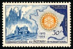 FRANCE 1955 - Yv. 1009 ** Variétés Cadre Cassé  Cote= 3,30 EUR - Rotary International ..Réf.FRA28299 - Neufs
