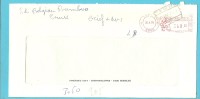 Brief Met Roodfrankeering Met Stempel TEMSE, Met Spoorwegstempel TEMSE - 1960-1979