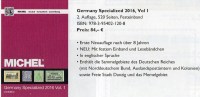 Germany Specialized Vol.I 2015 Neu 84€ Deutsche Reich Colonies Danzig Memel Stamps To 1945 Special Catalogue Old Germany - Other & Unclassified