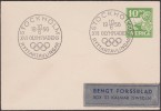 Suède 1956. Enveloppe, Entier Postal. Obitération Spéciale Stockholm 1956 XVI Olympiadens. Jeux Olympiques De Melbourne - Zomer 1956: Melbourne