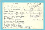 Kaart Met Stempel ARLON Op 17/10/21, Met Stempel SERVICE DE SANTE / HOPITAL MILITAIRES D'ARLON - Cartas & Documentos