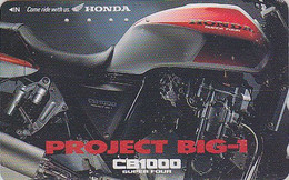 Télécarte JAPON / 110-011 - MOTO HONDA  - MOTOR BIKE JAPAN Phonecard - MOTORRAD Telefonkarte - 383 - Motos