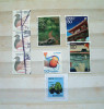 Japan 2007 - 2010 Dove Duck Birds Temple Forest Ships Tractor (square Cut) - Unused Stamps