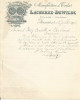 COURRIER LACHEREZ-DEWILDE MANUFACTURE DE TOILES à ARMENTIERES (NORD) 1898 - 1800 – 1899