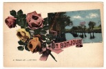 MANDRES (94) - Carte Fantaisie - Un Bonjour - Mandres - Un Coin De L' Yères - Ed. R. Thibault, L' H, Paris - Mandres Les Roses