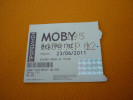 Moby Used Music Concert Greek Ticket In Thessaloniki Greece 2011 - Konzertkarten