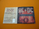 ACDC AC/DC Black Ice Tour Used Music Concert Greek Ticket In Athens Greece 2009 - Entradas A Conciertos
