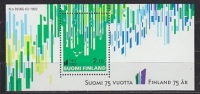 Finland 1992 75th Anniversary Of National Independence M/s ** Mnh (26165S) - Blokken & Velletjes