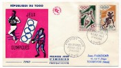 TOGO => 3 Enveloppes FDC => Jeux Olympiques - Californie - 1960 - Rome - Togo (1960-...)