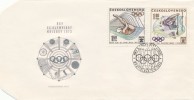 Czechoslovakia / First Day Cover (1972/10 A) Bratislava: Olympic Games 1972 Munich (diving, Canoeing) - Duiken