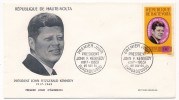 HAUTE-VOLTA => Enveloppe FDC => Président J.F Kennedy - Ouagadougou - 25 Nov 64 - Obervolta (1958-1984)