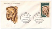 HAUTE-VOLTA => Enveloppe FDC => Faune Voltaïque (Lion) - Ouagadougou - Aout 1965 - Upper Volta (1958-1984)