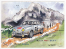 Carte Illustrée "Jean Louis Coulon" - Rallye Monte Carlo, 1958 - Renault "Dauphine De Guy Moraisse, 1er Au Général - Rally