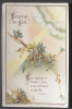 IMAGE PIEUSE BOUASSE Pl N° 1117 (chromo Vers 1900) PENSEES DU CIEL Avec Fleurs / SANTINO - Devotion Images