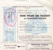 BON POUR UN PAQUET EN FRANCHISE POSTALE  76è GROUPEMENT DE PLACE  1è SECTION SANTE / 6406 - Timbres De Franchise Militaire